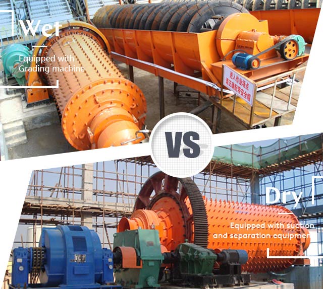 The differences between dry and wet ball mills