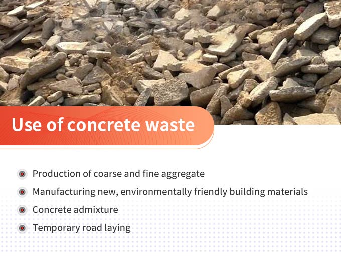 The use of concrete waste
