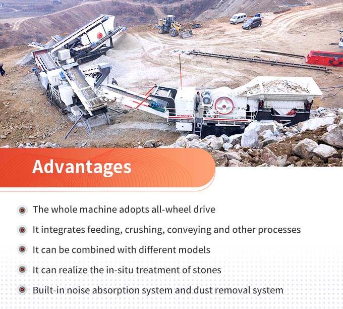 Advantages of mobile(portable) stone crusher machines