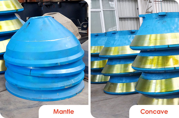 impotant parts of the cone crushers