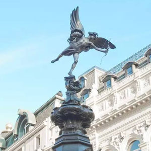 Statue of Eros on Piccadilly Circus in London