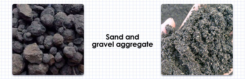 Sand and gravel aggregate