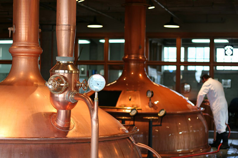 Copper in beer brewing