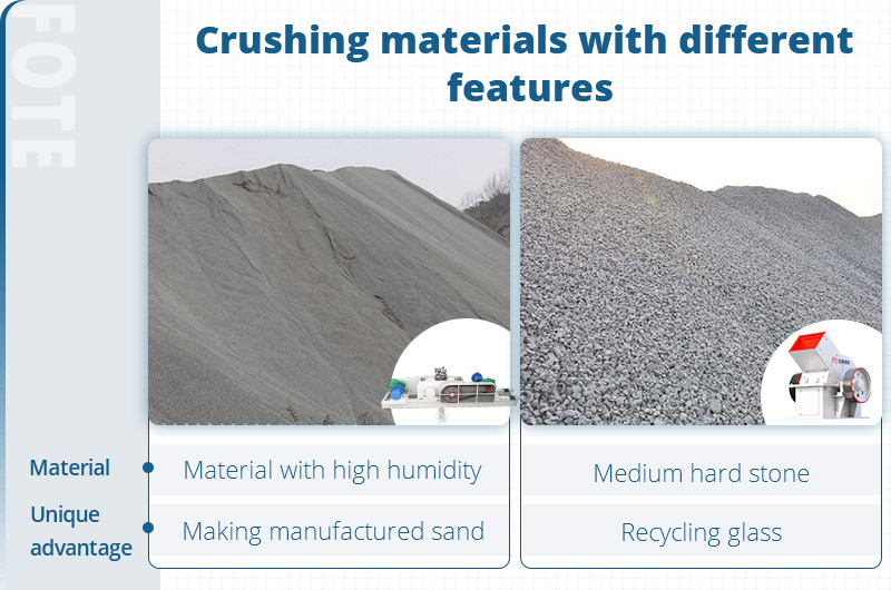 differences between hammer crusher and roll crusher