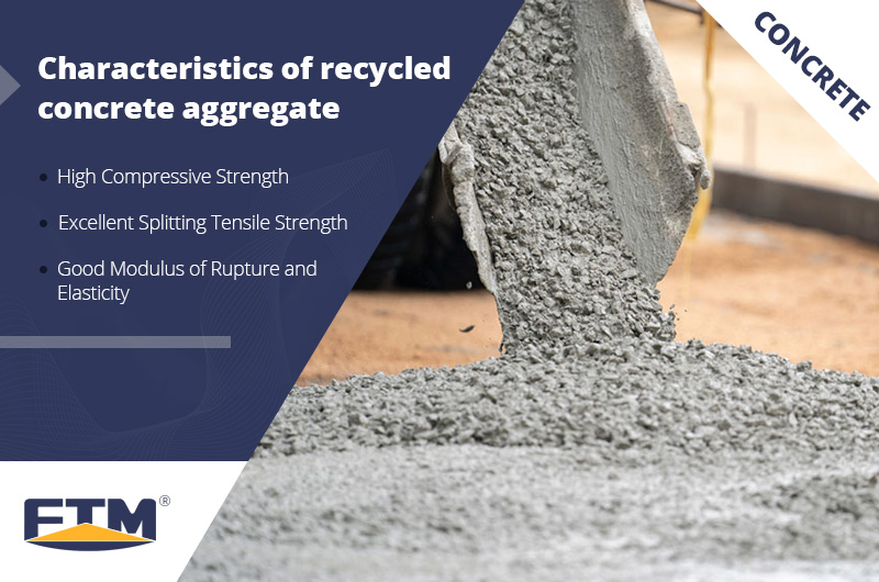 recycled concrete aggregate to make new concrete