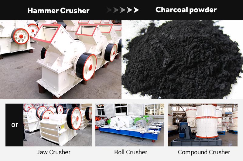 Fote crushers to crush charcoal