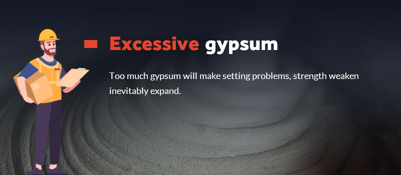 What are the consequences of adding too much gypsum