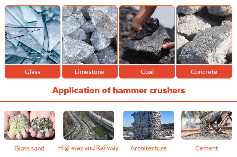 Hammer crushers can be used for dry and wet crushing. 