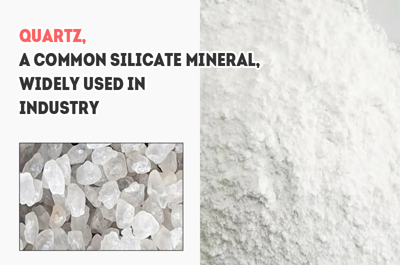 Quartz is a common silicate mineral