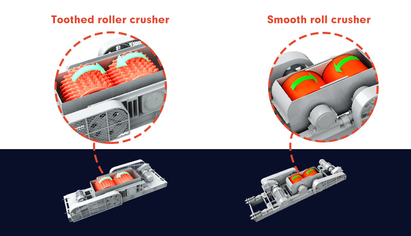 Toothed roll crusher vs. smooth roll crusher Toothed roll crusher vs. smooth roll crusher