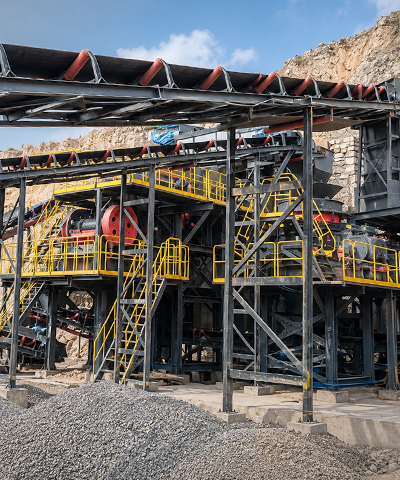 Stone Crushing Plant Scene pictures