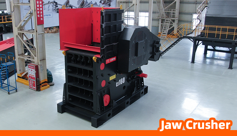 Jaw crushers are suitable for the primary crushing of asphalt