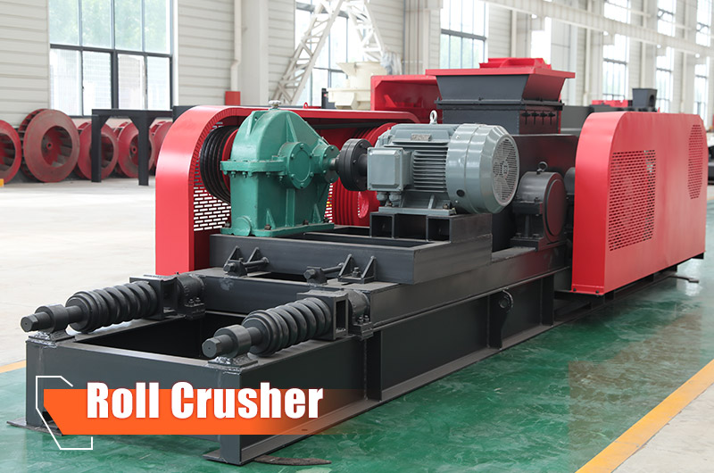 Roll crushers for crushing coal, clay or stones with high moisture content