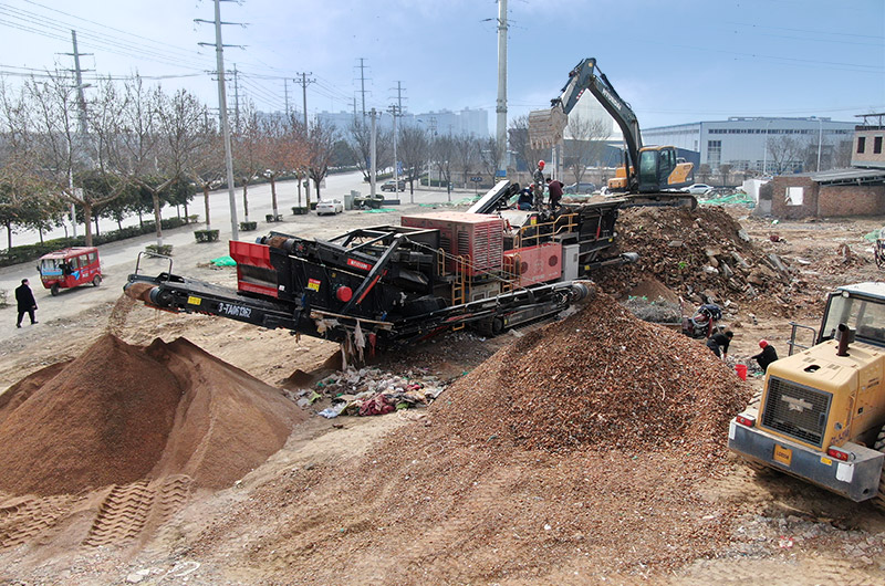 A construction waste treatment plant in Malaysia