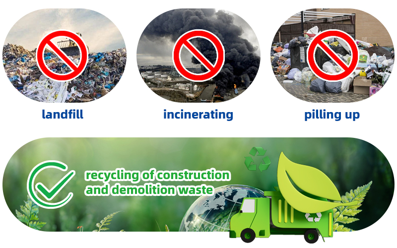 Disposal of construction and demolition waste