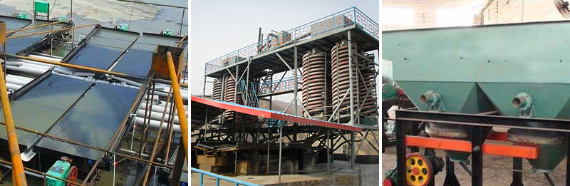 Gravity separation equipment for oxidized gold ore