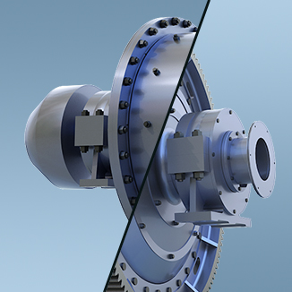 Feed and discharge ports