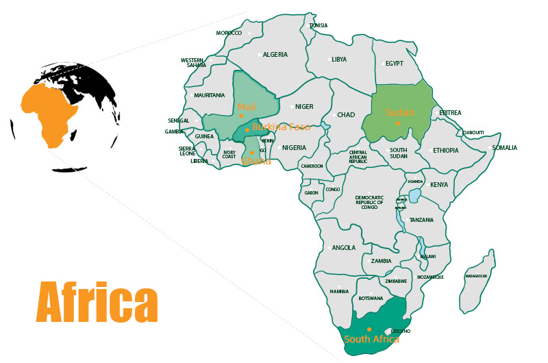 Africa is the world's largest regional gold producer