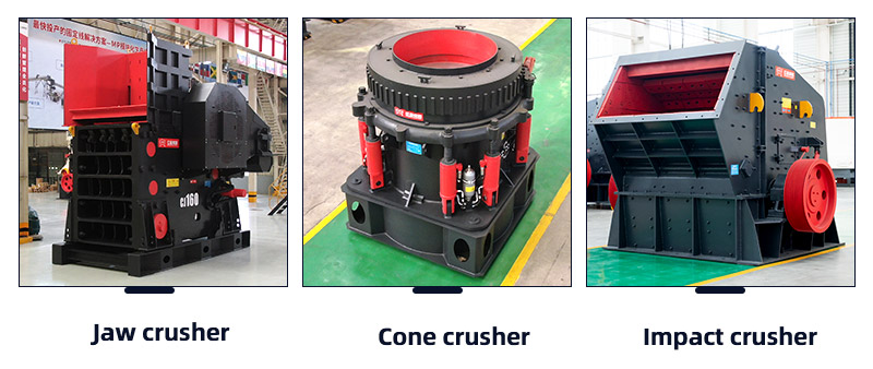 Crushers used in sand making plant