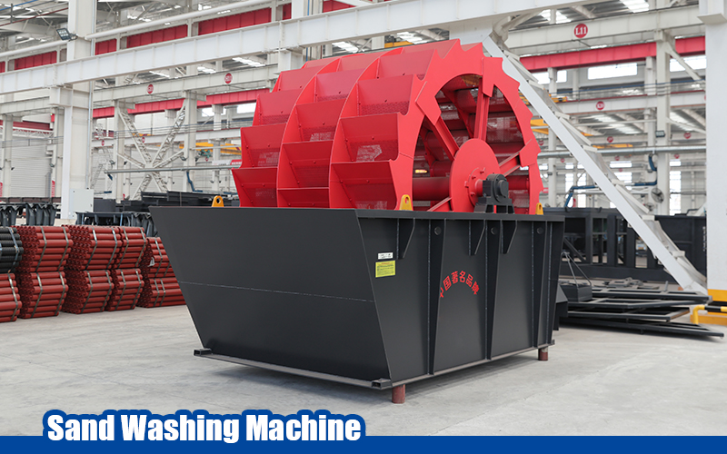 Sand washing machine for cleaning andesite