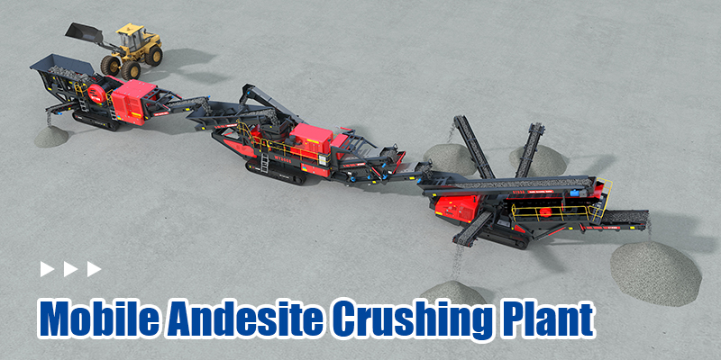 Mobile andesite crushing plant