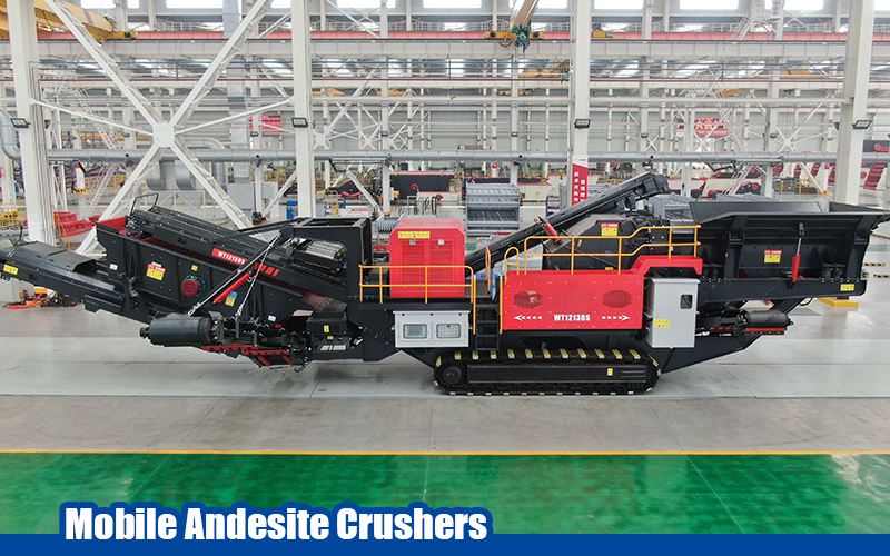 Mobile andesite crushers