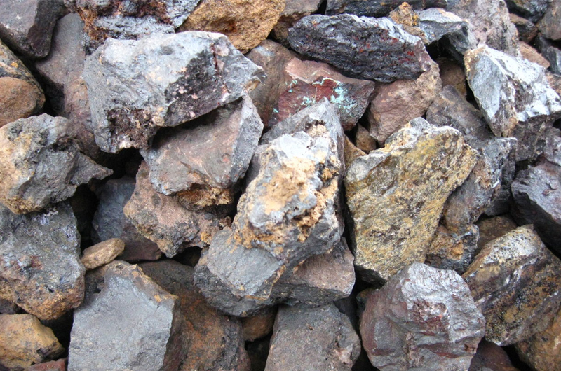 Iron ore is used to make iron and steel