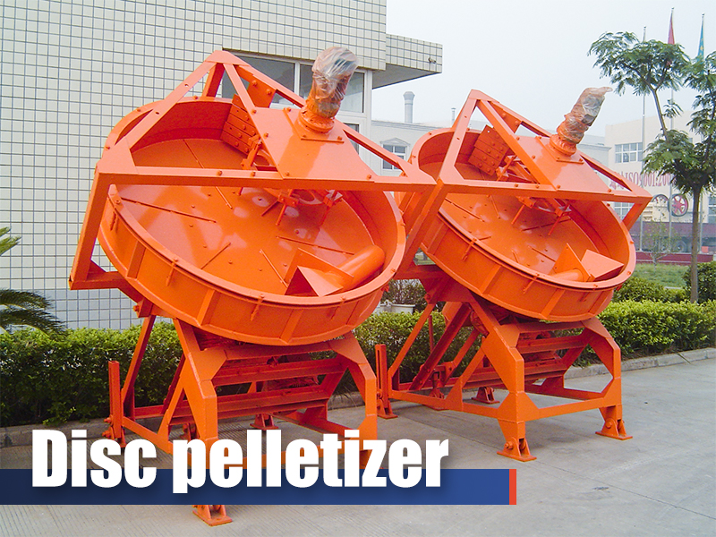 The disc pelletizer is key for pelletizing iron concentrate