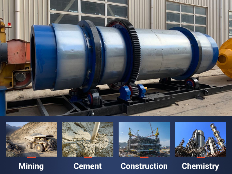 Sand dryer for construction and industrial use